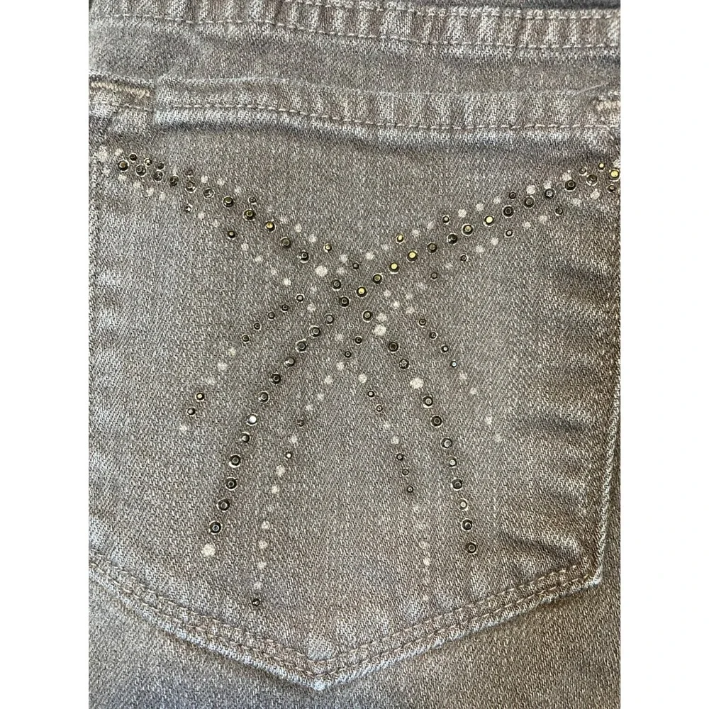 NYDJ Not Your Daughters Jeans Womens 4 Black Bootcut‎ Rhinestone Lift Tuck USA